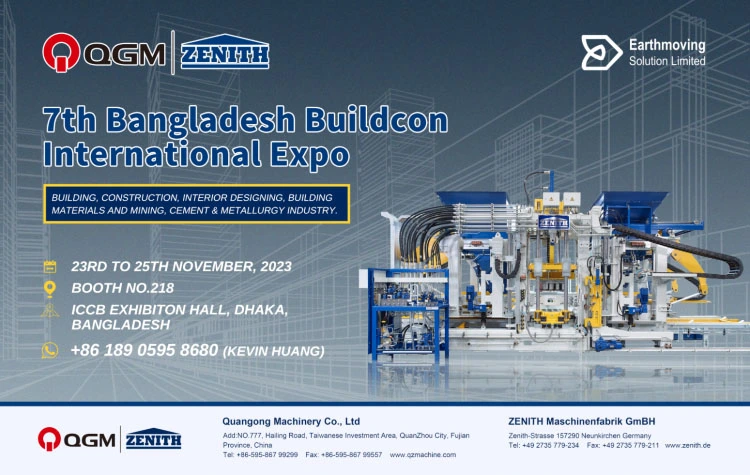 Mød QGM-ZENITH på Bangladesh 2023 Buildcon