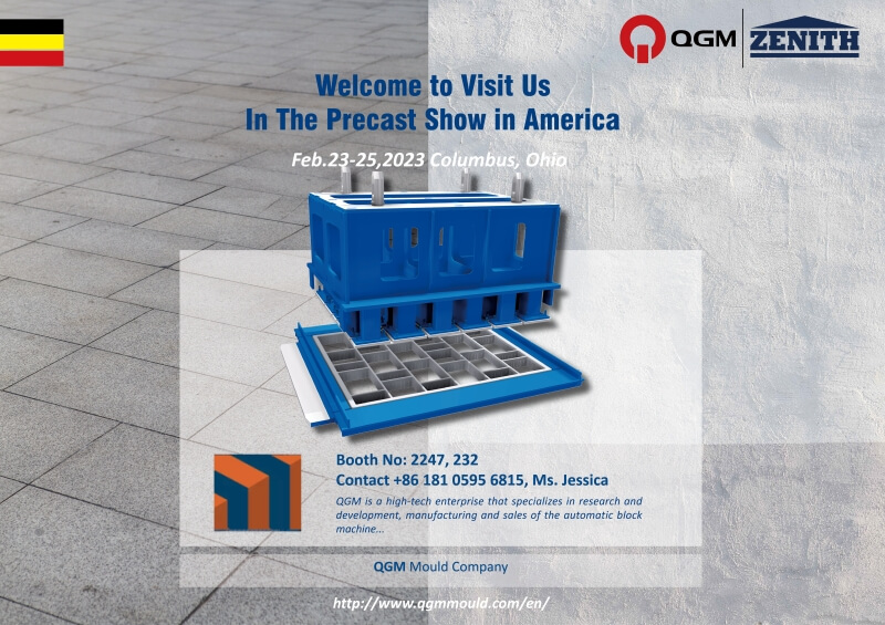 QGM ZENITH vises på Precast Show 2023
