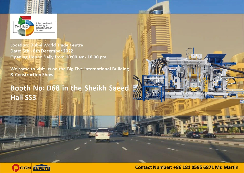 QGM Group vil deltage i BIG 5 Show UAE 2022