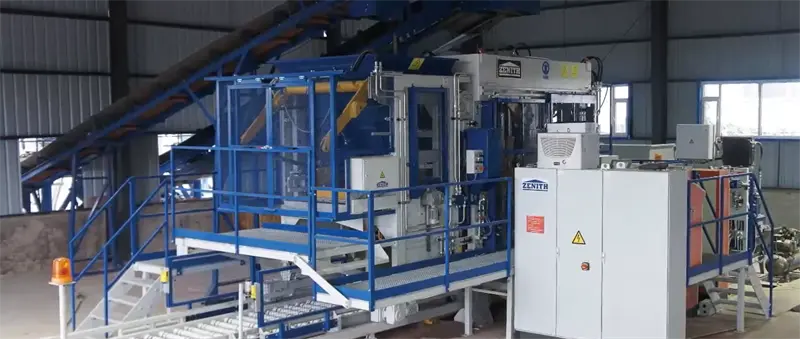 Et fuldautomatiseret flerlags betonproduktionsprojekt for sammenlåsende mursten er blevet lanceret i Afrika.