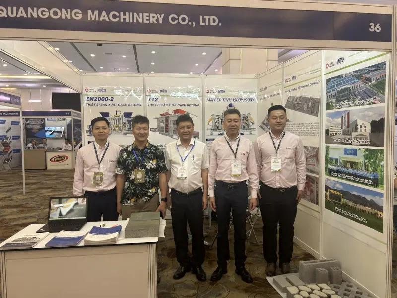Uddyber sit fodfæste i sydøstasiatisk infrastruktur! Quangong Machinery Co., Ltd. skinner på Vietnam Concrete Show i 2026